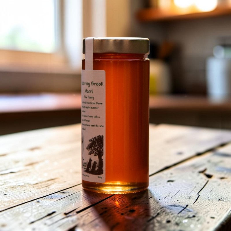 Thumbnail: Medium jar of Marri TA rated honey