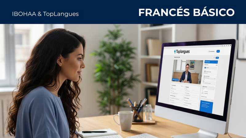 "Curso de Francés Básico A1-A2 Toplangues IBOHAA".