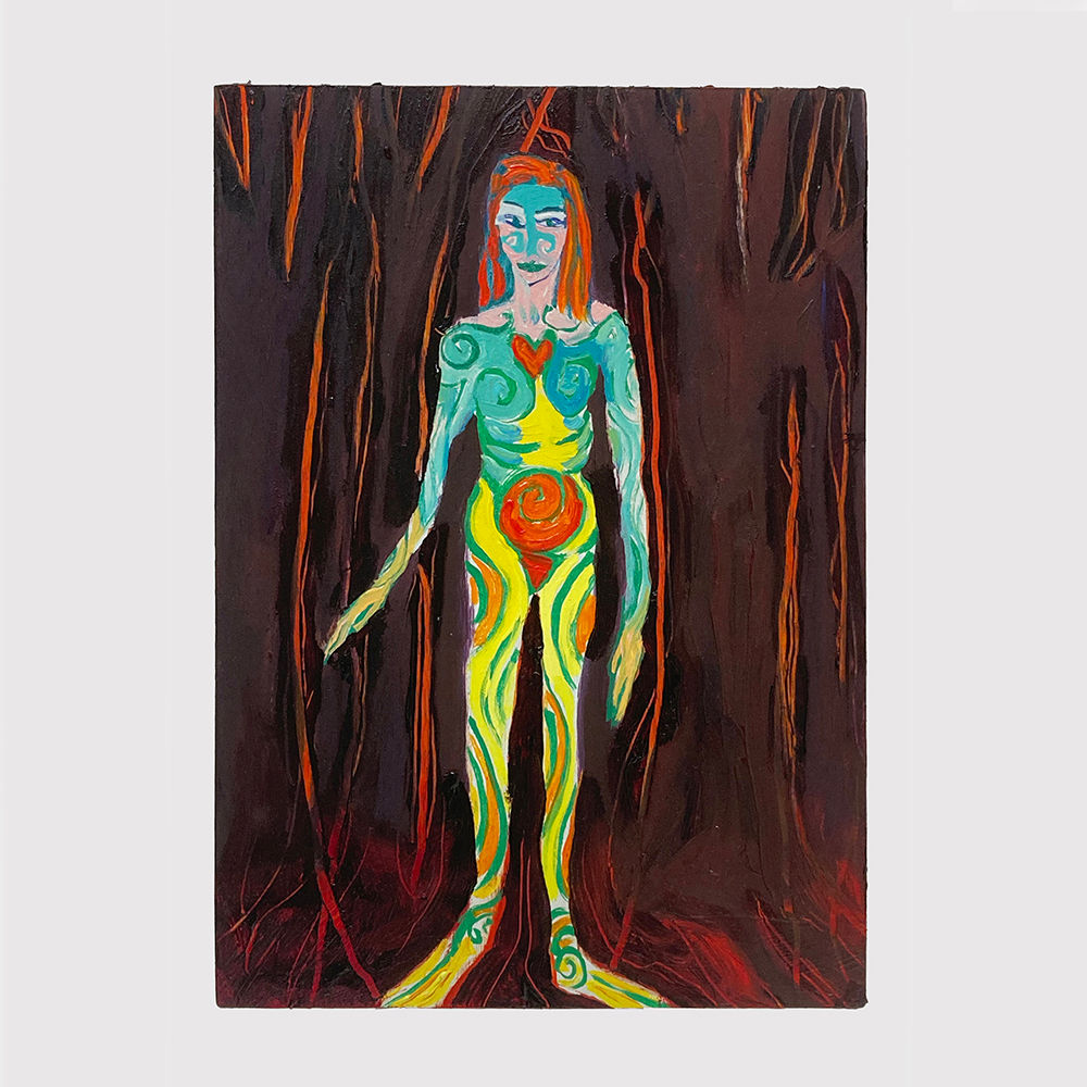 Painted woman in the Woods