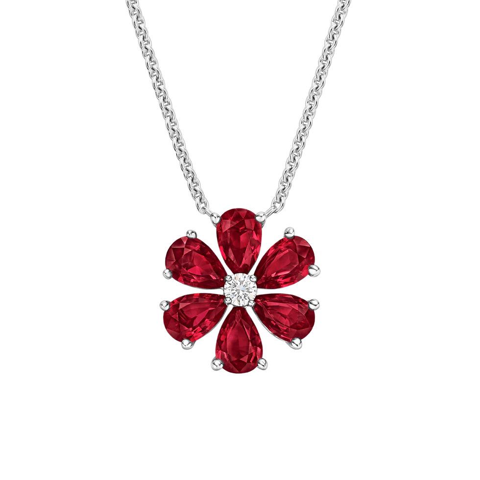 Lab Ruby-Necklace