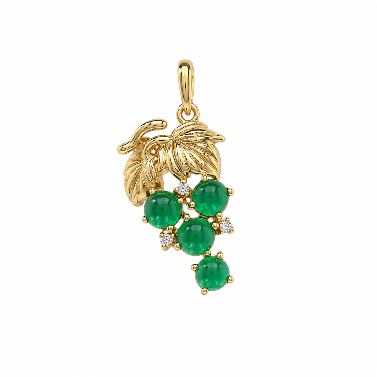 Golden grape pendant