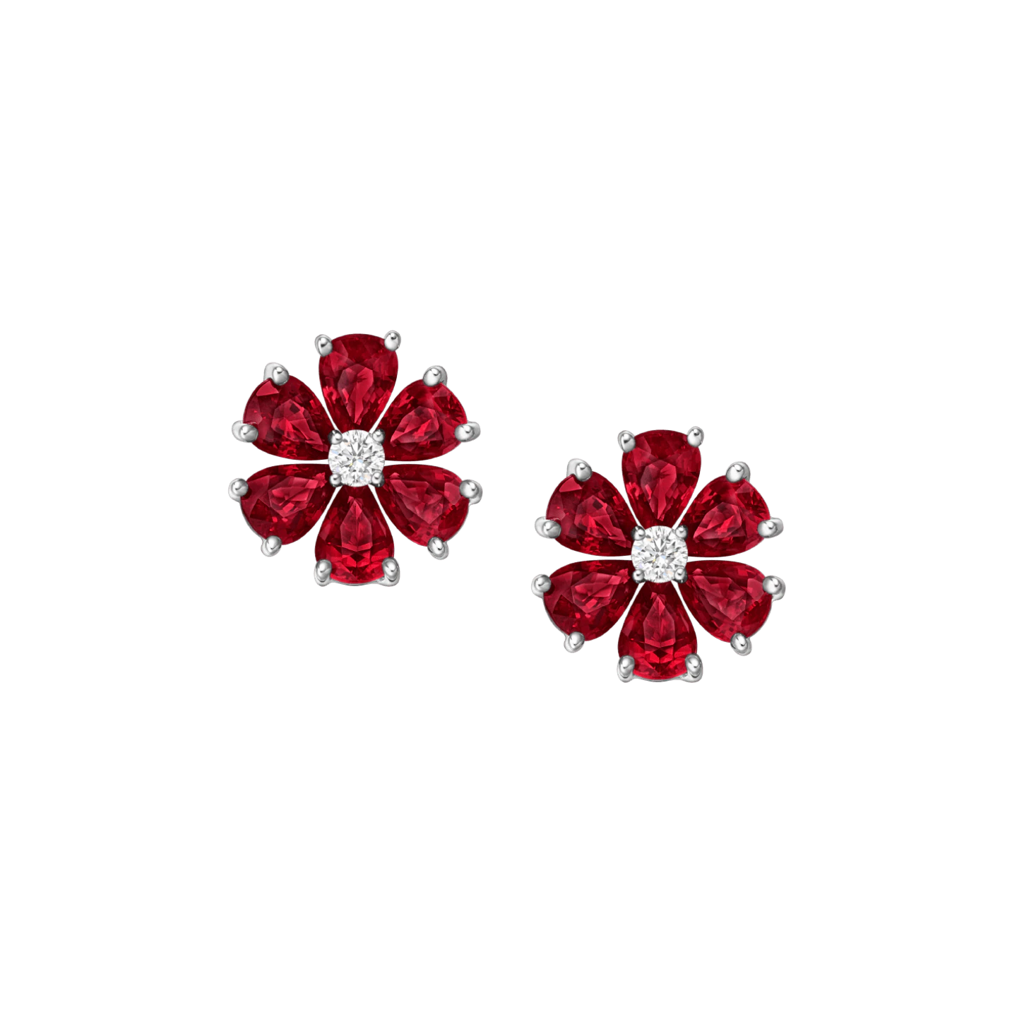 California Daisy - Earring-Ruby