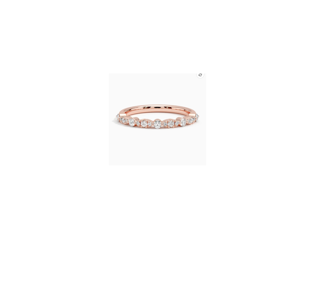 Diamond band/ rose gold