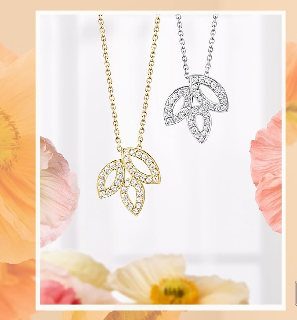 縮圖：Sold out! Leaf  necklace-white gold
