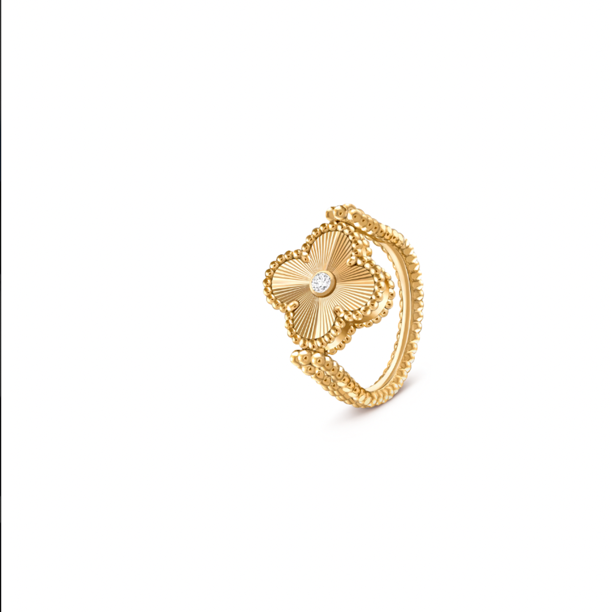 Clover double side ring
