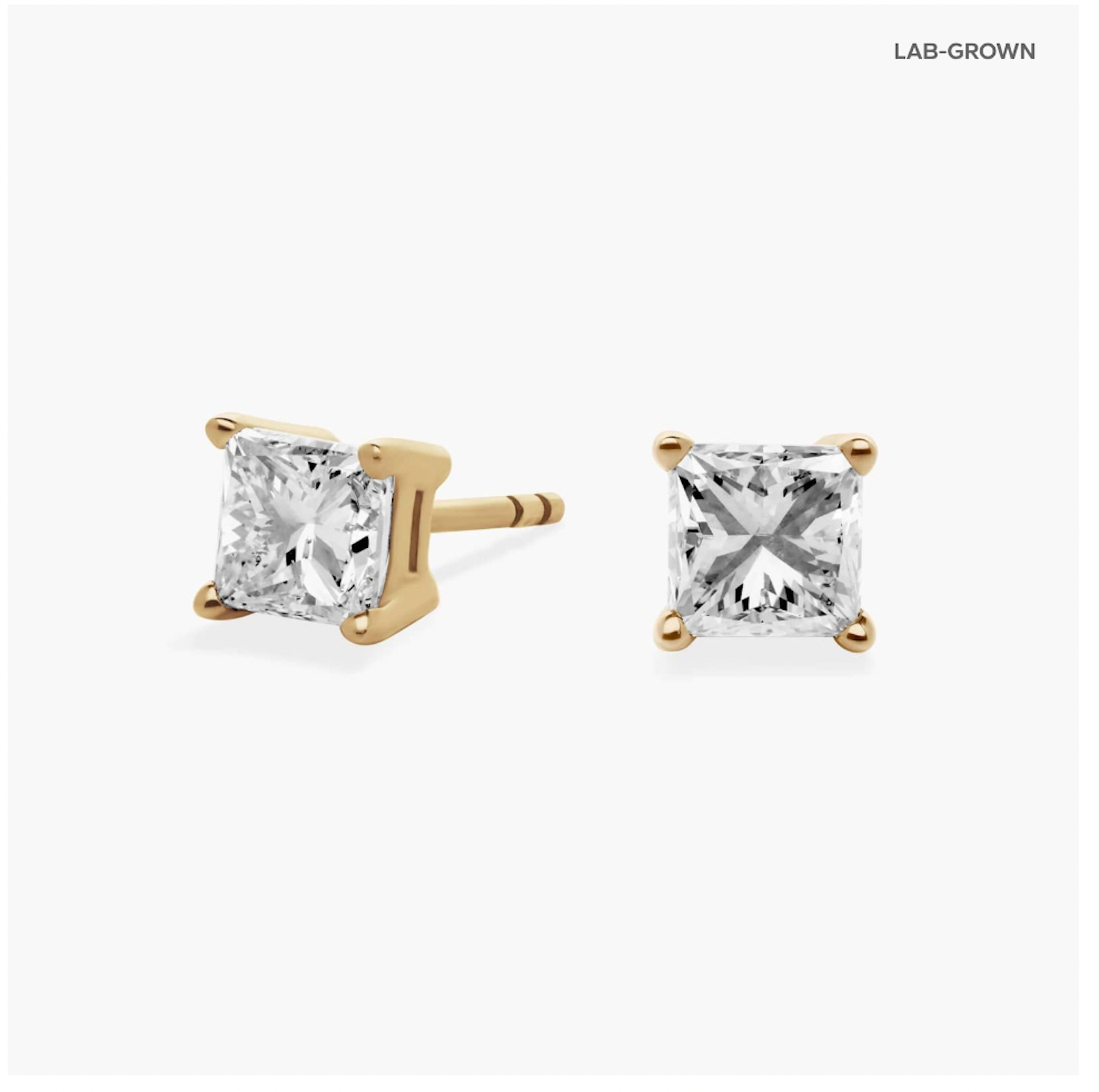 1.5ct Princess earrings