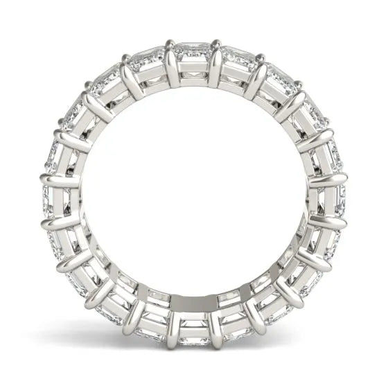 Thumbnail: 6 1/4 CTW Lab Grown Diamond Couture Classic Eternity Ring 14K White Gold (G-Vs)