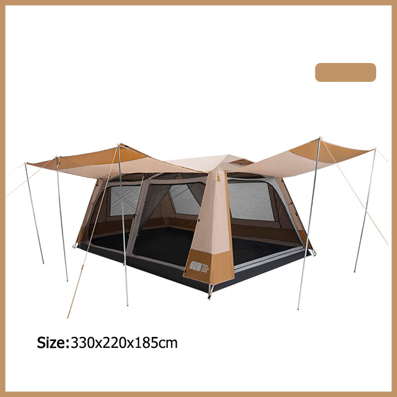 Thumbnail: 4-10 Person Large Family Tent With Double Layer Waterproof Cabin Tents