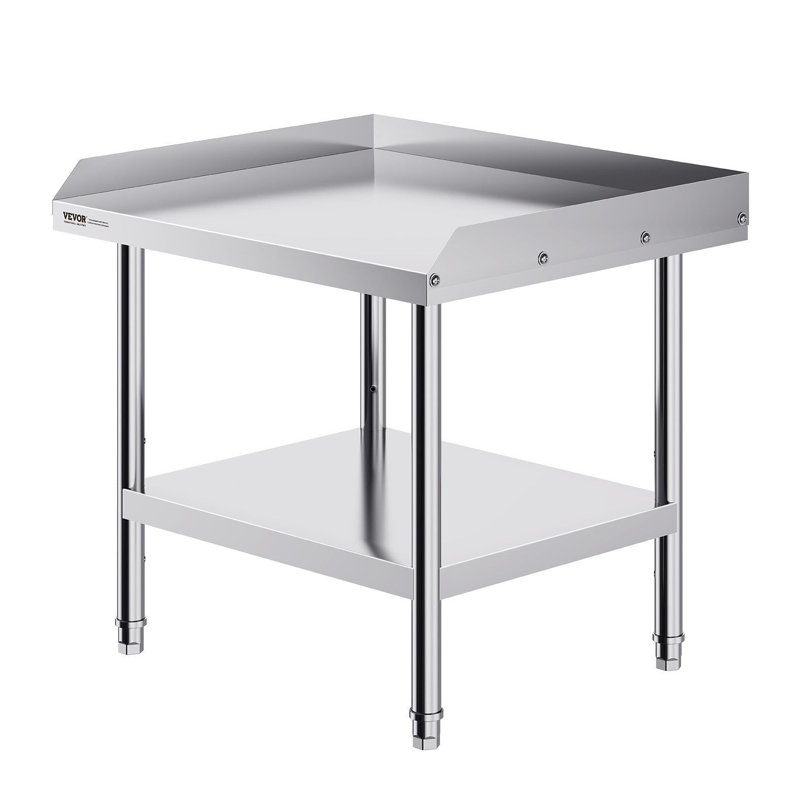 Stainless Steel Work Table, 24 x 28 x 26 Inch Commercial Food Prep Worktable