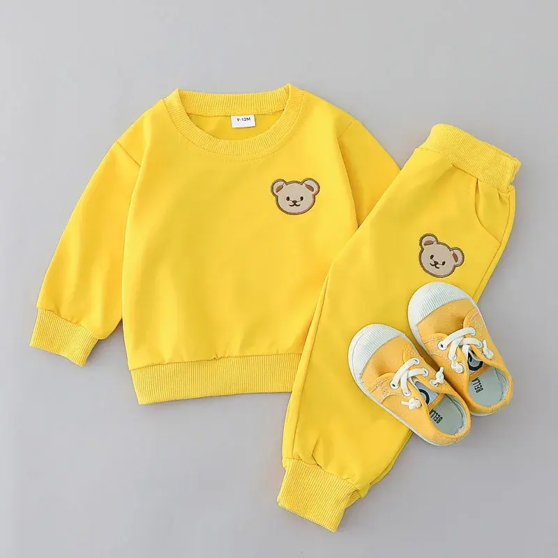 Thumbnail: 2PCS Spring and Autumn Children's Long Sleeved  Little Bear Embroidered Hoodie