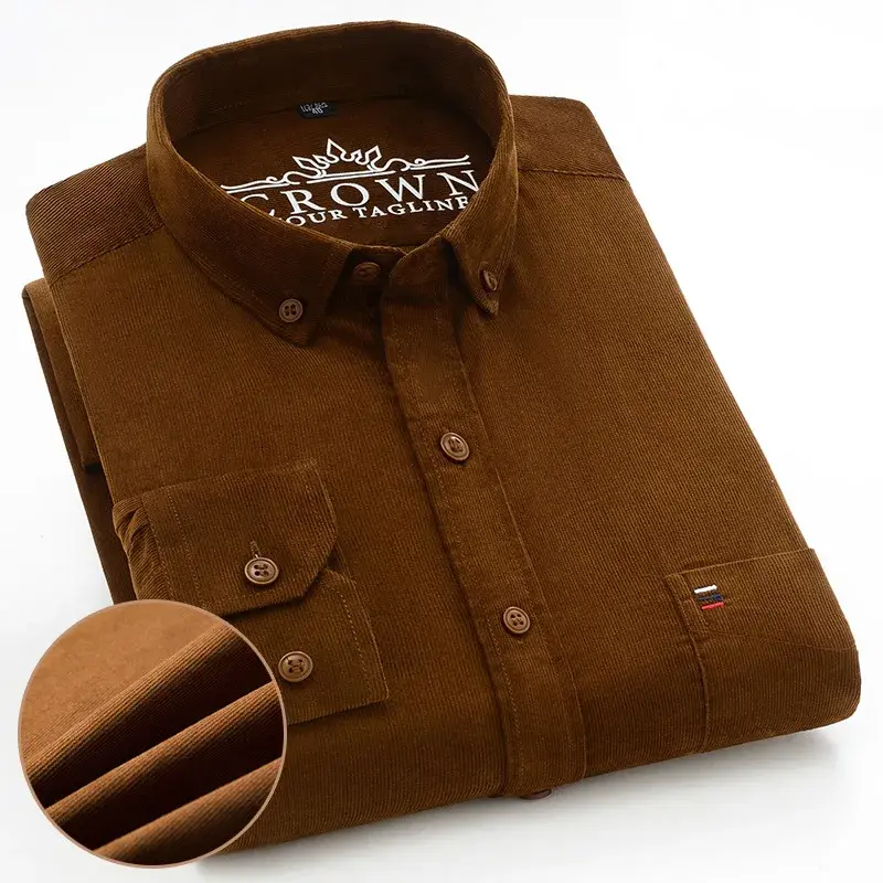 Thumbnail: Casual Long Sleeve Regular Fit Shirts for Men