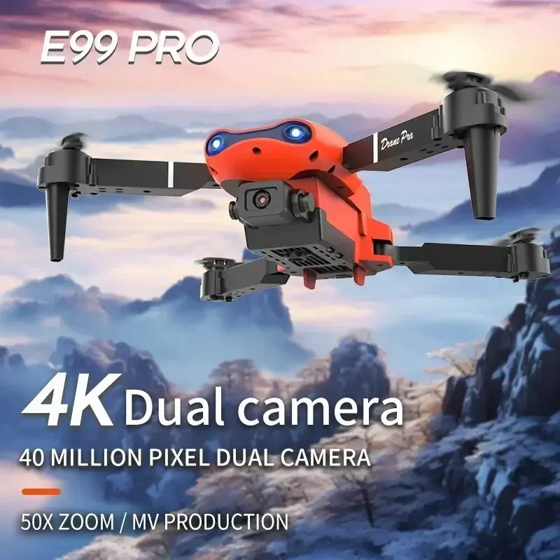 Thumbnail: RC Drone 4K Professional With 1080P HD Camera Foldable Helicopter WIFI Toy