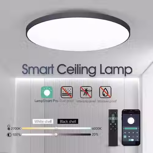 Smart LED Bathroom Ceiling Light Fixture