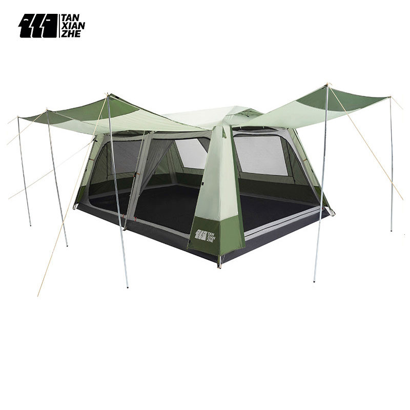 Thumbnail: 4-10 Person Large Family Tent With Double Layer Waterproof Cabin Tents