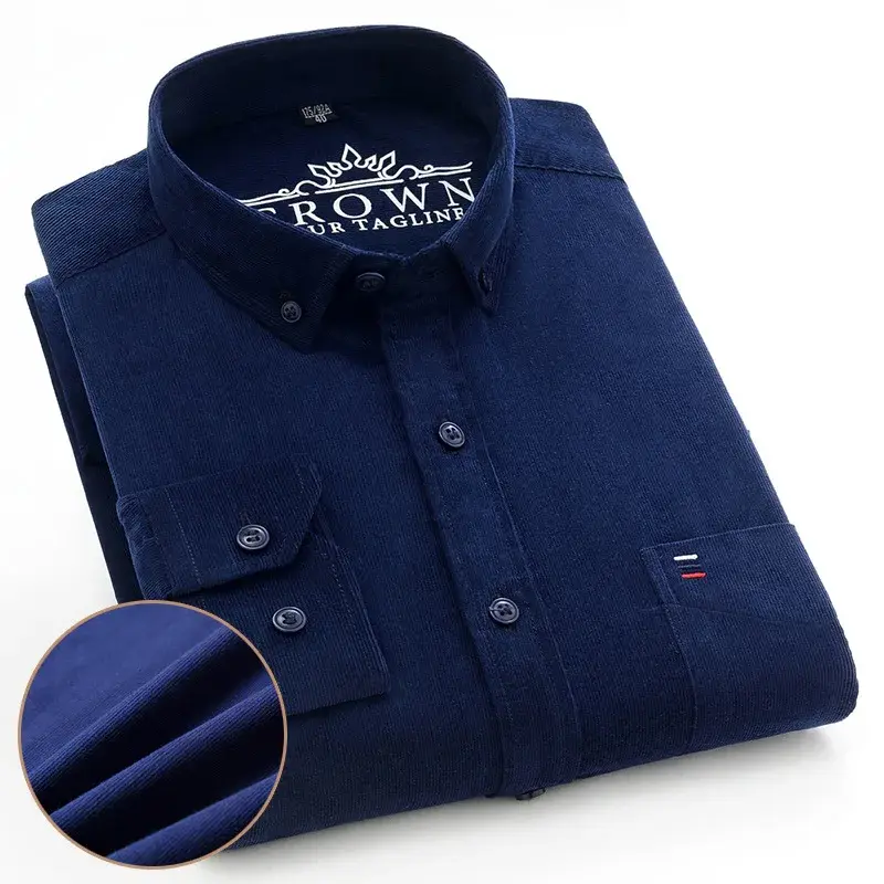 Thumbnail: Casual Long Sleeve Regular Fit Shirts for Men
