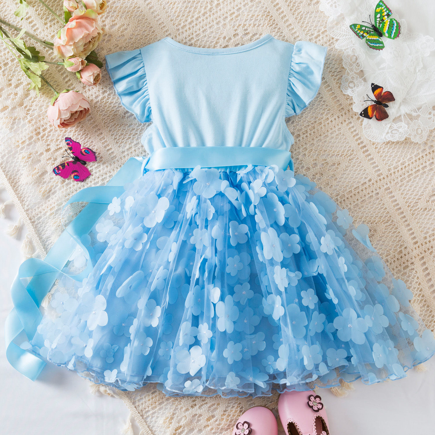 Hello Kitty Dress for Kid's Clothes 3D Butterfly.