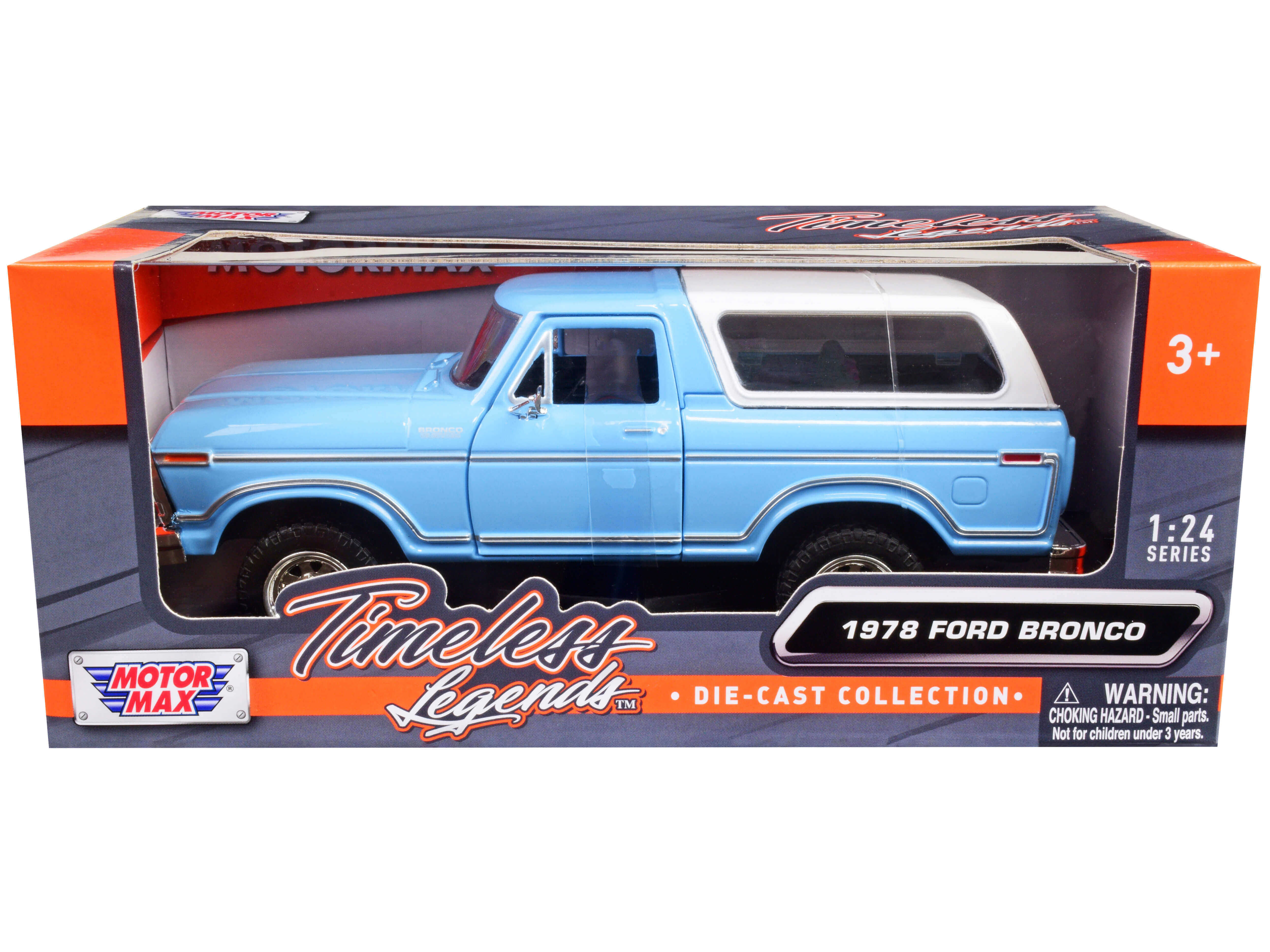 1978 Ford Bronco Custom Light Blue and White "Timeless Legends"