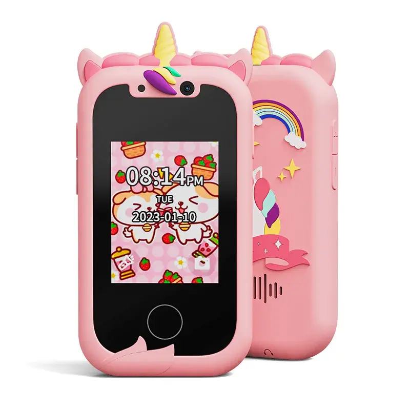 Thumbnail: Children Musical Unicorn Phone Selfie Camera With 512mb TF Card Toys