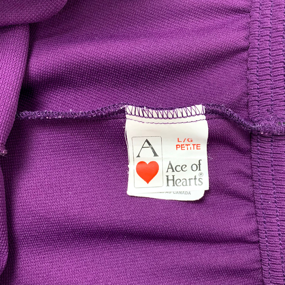 Thumbnail: Vintage 80s Purple Stretch Stirrup Pants by Ace of Hearts