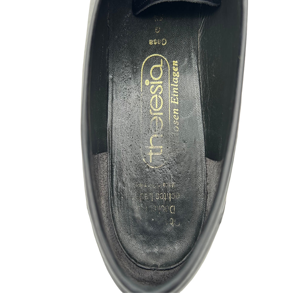 Thumbnail: Vintage 80s Theresia Leather Patchwork Laced Loafers