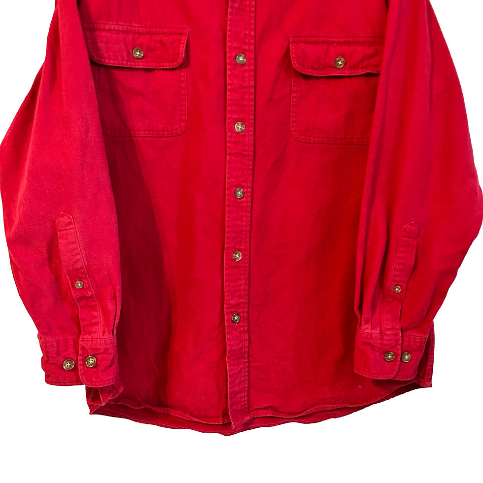 Thumbnail: Vintage Y2K Red L/S 100% Cotton Button-down shirt by RedHead