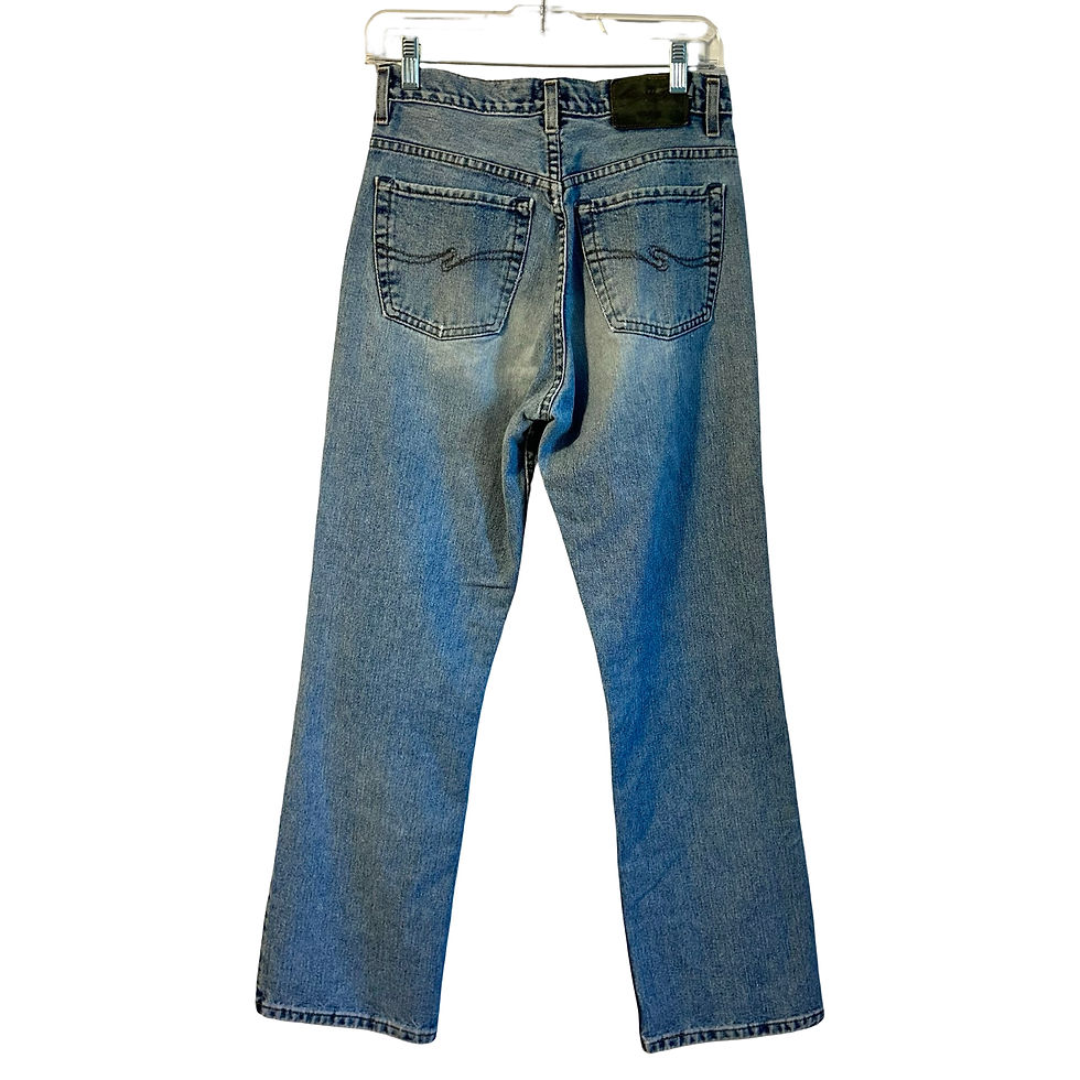 Thumbnail: Vintage 90s Silver Jeans Light Blue Wash Straight Leg Jeans