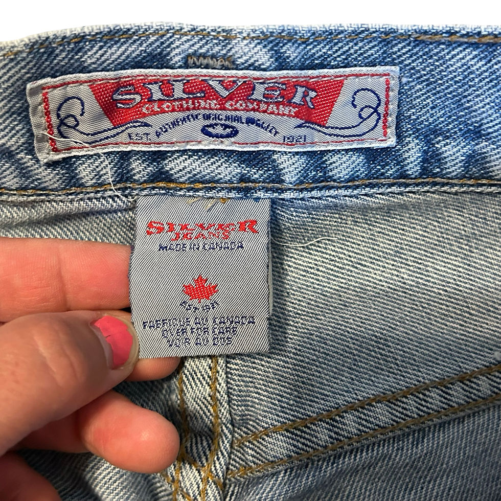 Thumbnail: Vintage 90s Silver Jeans Light Blue Wash Straight Leg Jeans