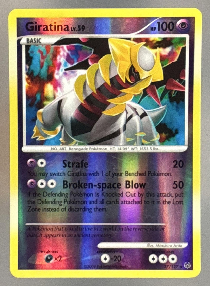 2009 Pokemon Gaming Platinum Giratina Reverse Holo #27/127
