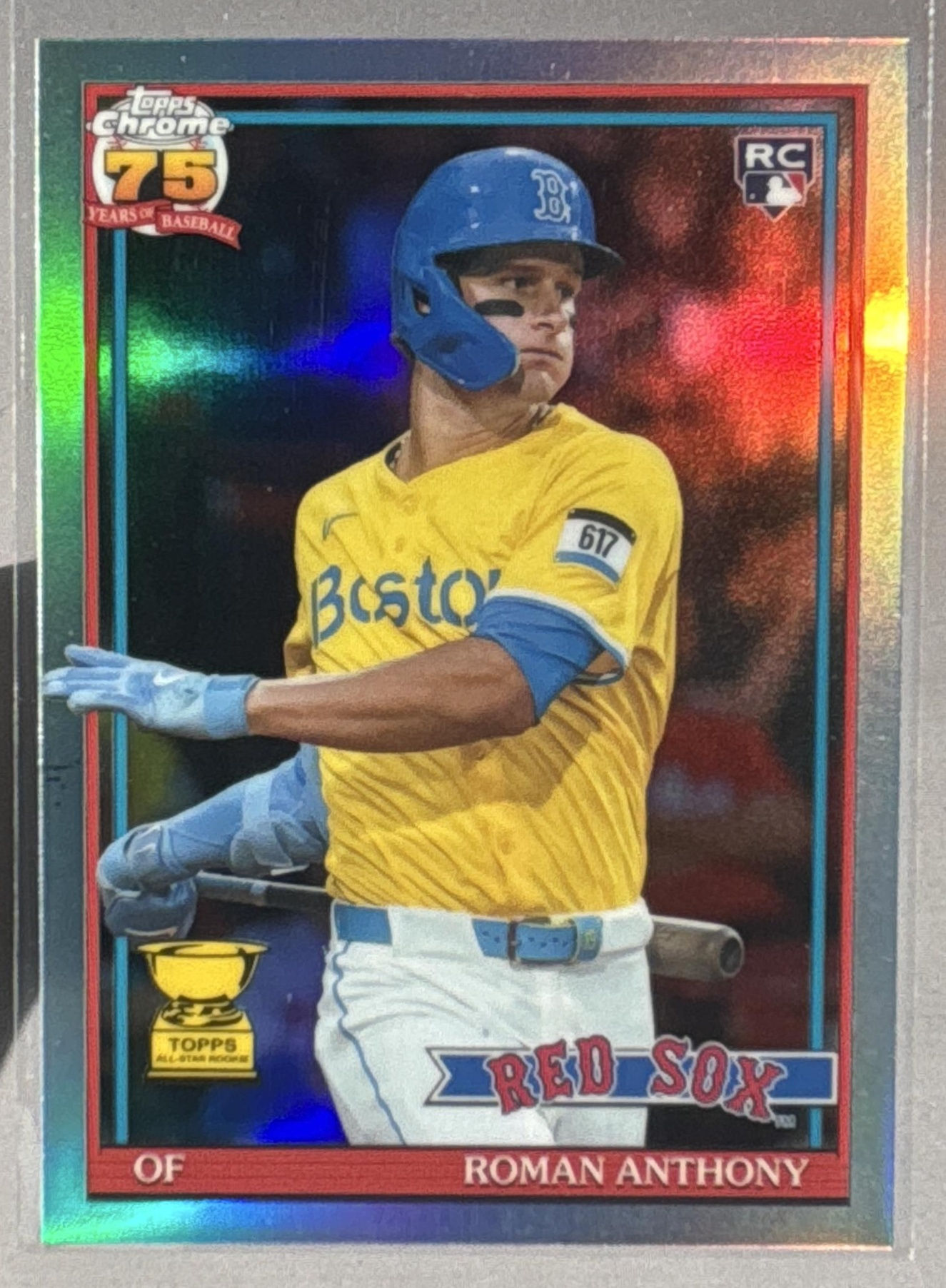 2026 Topps Chrome Roman Anthony 1991 #91CB-19 RC Red Sox - front