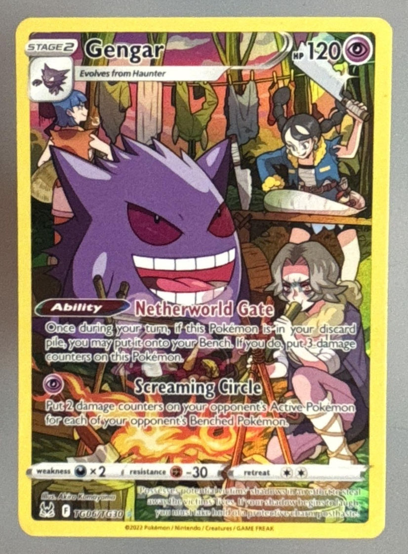 2022 Pokemon Gaming Sword & Shield Lost Origin Gengar Trainer Gallery #TG06/TG30