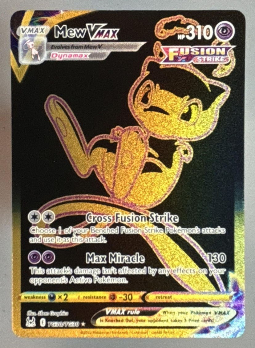 2022 Pokemon Sword & Shield Lost Origin Mew VMAX Trainer Gallery #TG30/TG30