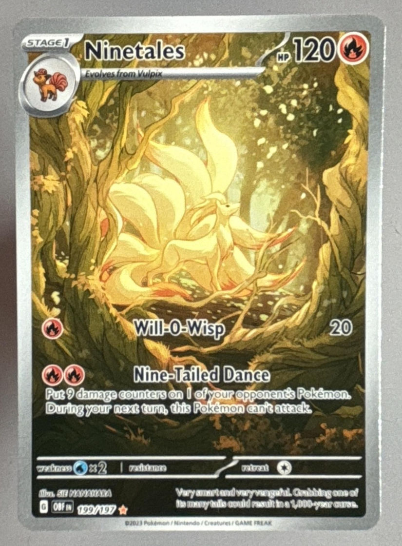 2023 Pokemon SV Obsidian Flames - OBF EN Ninetales #199/197 Illustration Rare