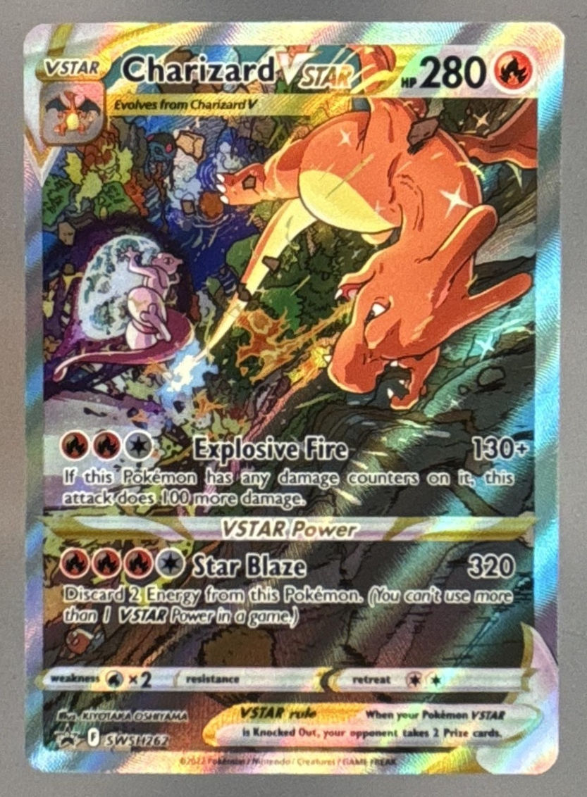 Pokemon Gaming Sword & Shield Black Star Promos Charizard VST #SWSH262 2022