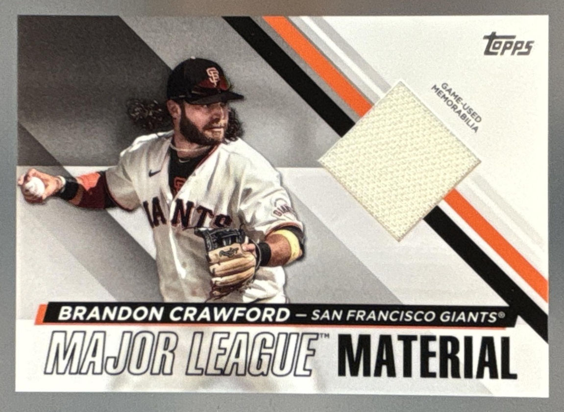 2024 Topps Brandon Crawford Major League Material Relics #MLM-BC MEM Giants