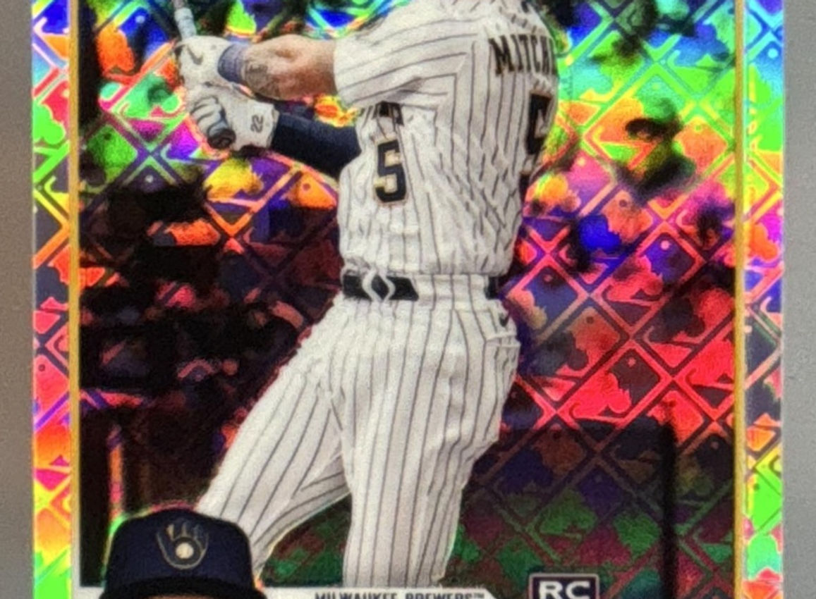 2023 Topps Chrome Logofractor Garrett Mitchell #110 RC Brewers