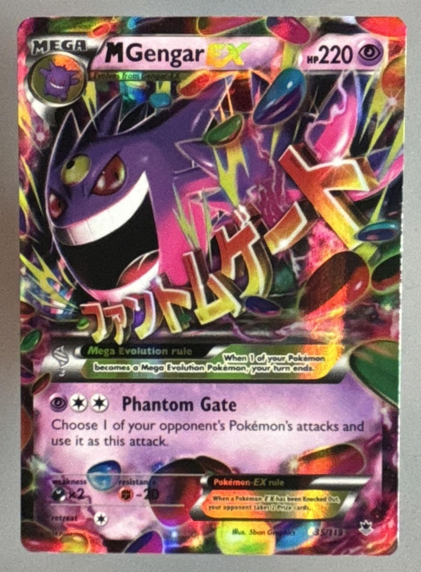 2014 Pokemon Gaming XY Phantom Forces M Gengar EX #035/119
