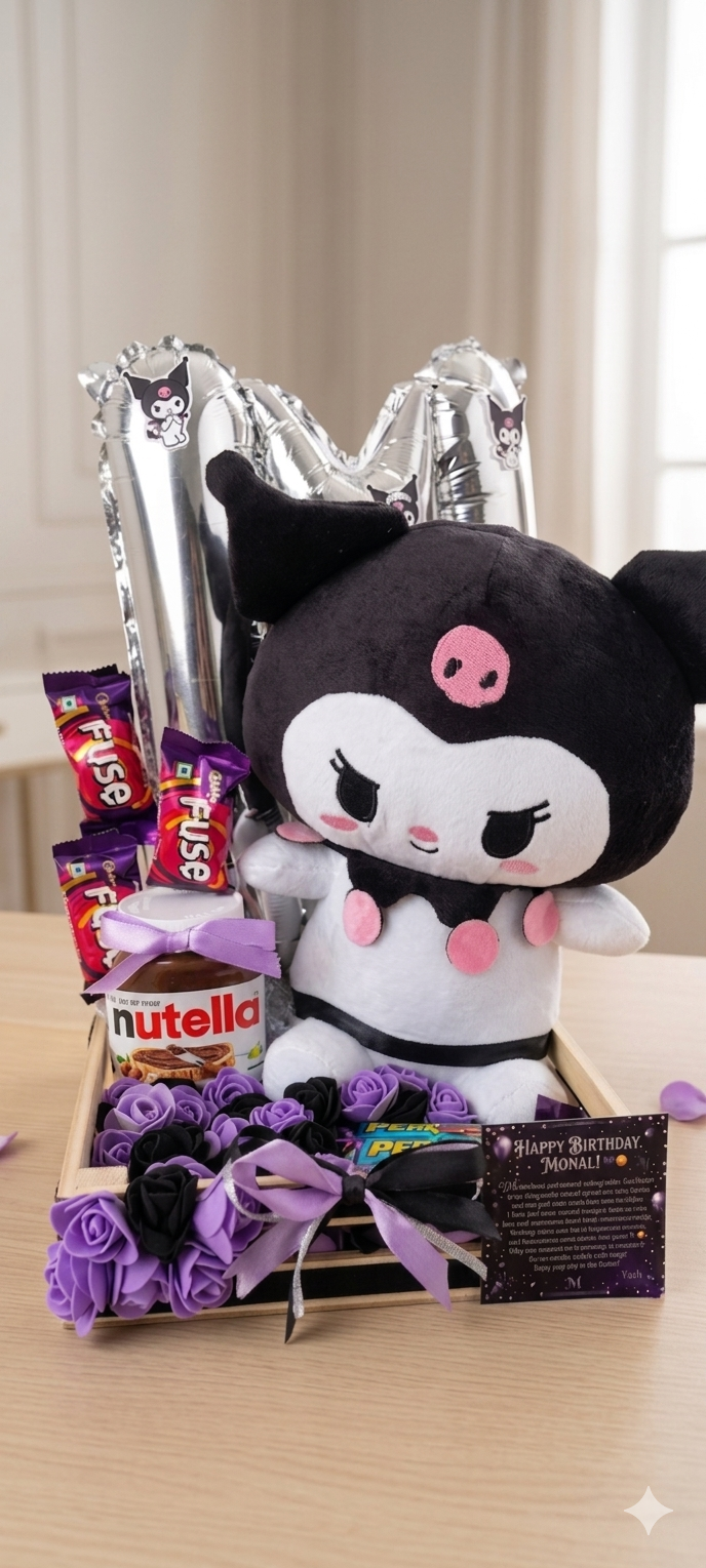 Kuromi theme birthday hamper for kuromi lover any theme personalised possible