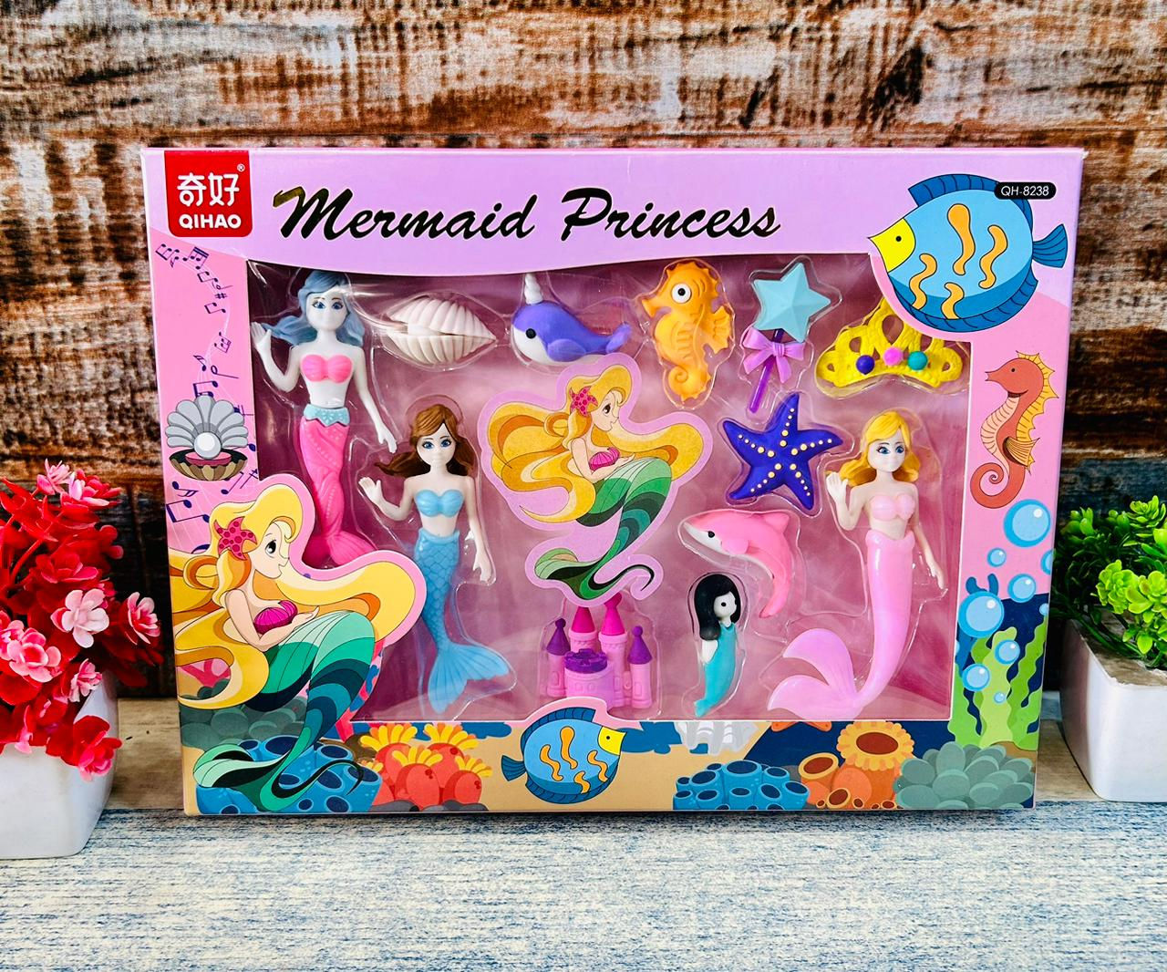 Mermaid Princess playset with multiple mermaids and sea creatures