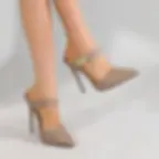Thumbnail: 2026New street style pointed-toe premium patent leather women's high heels
