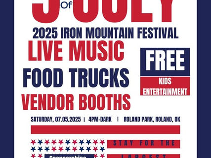 Roland's 2025 Iron Mountain Festival & Freedom Celebration Slated for July 5