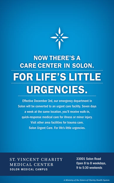 St Vincent Urgent Care Ad 1