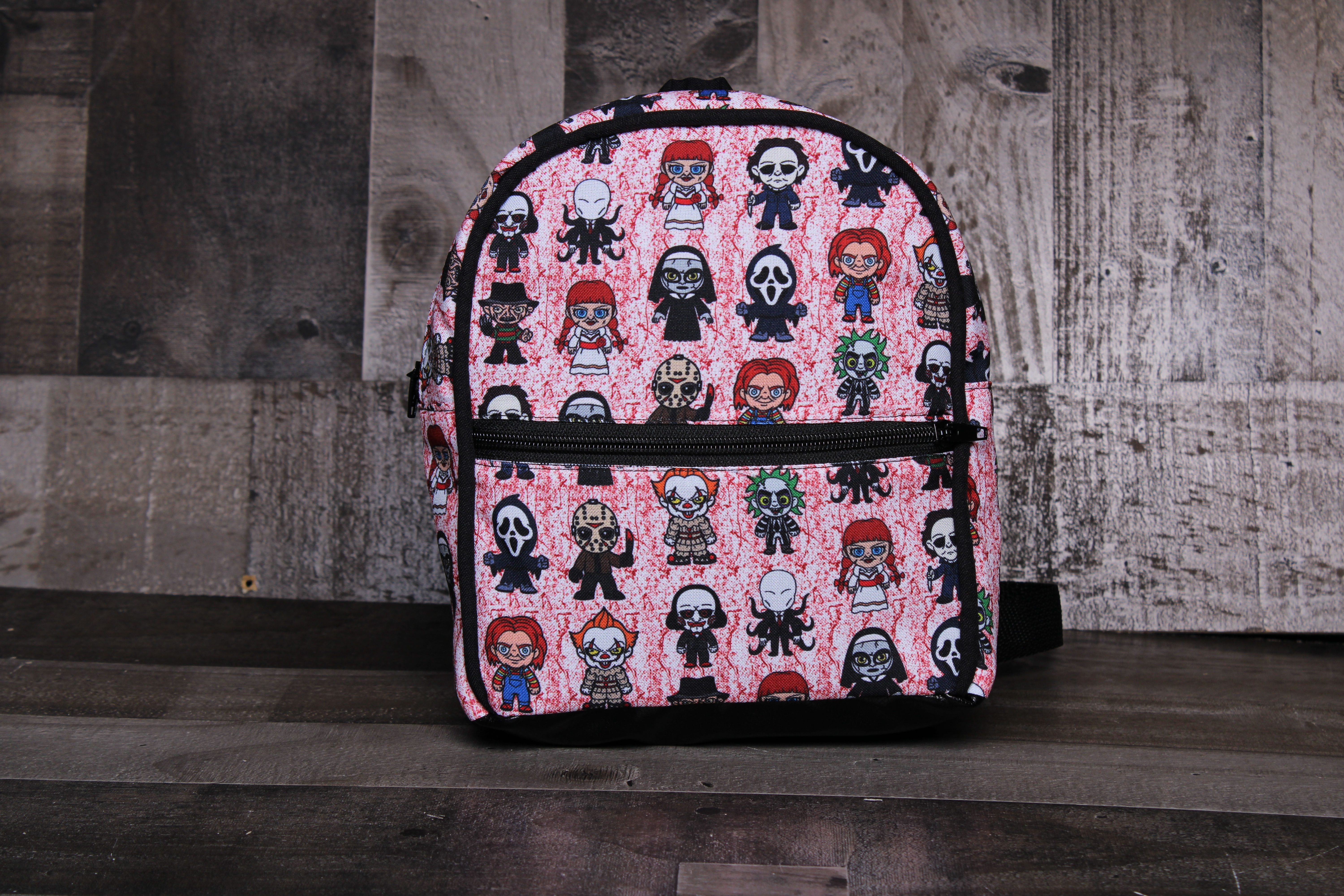 Chibi Horror Mini Backpack.Mini Back pack Halloween ,mini bag pack terror.