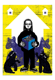 A volunteer in Makariv