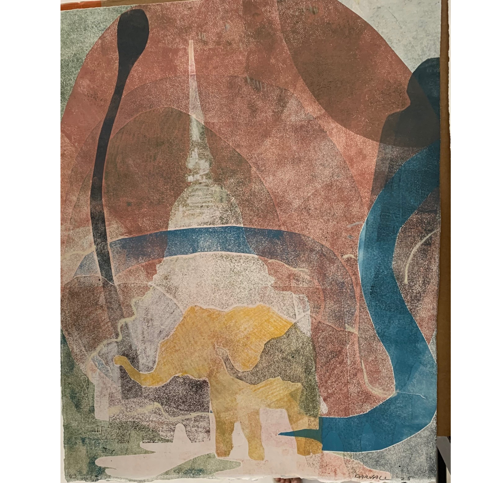 JO DARVALL The Elephant, Blue River