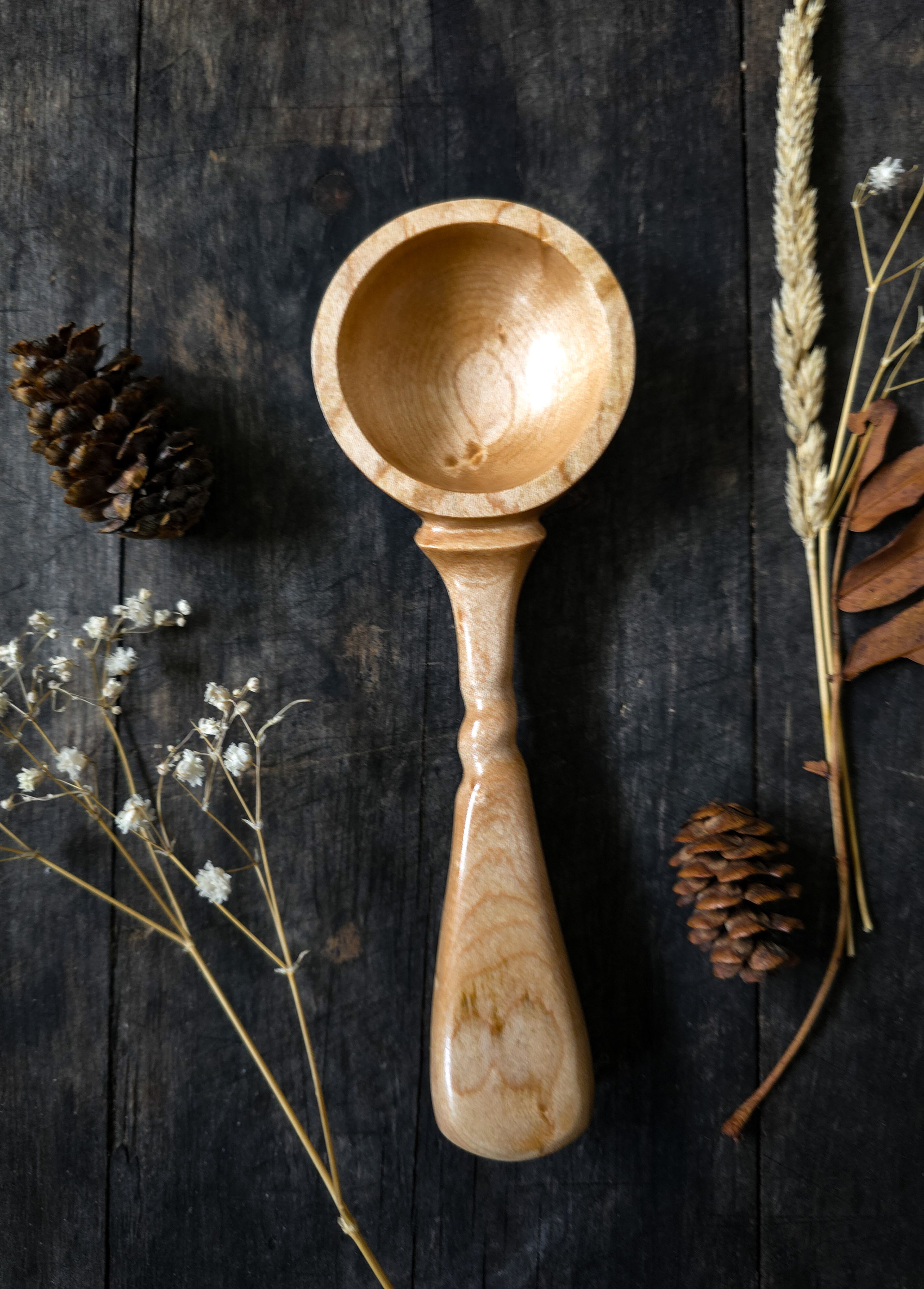 Birdseye Maple coffee scoop 