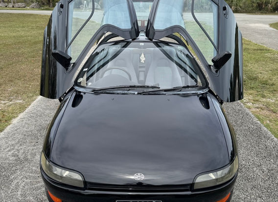 1991 Toyota Sera for sale – right-hand drive (RHD) JDM import car with automatic transmission, featuring an original black exterior and unique design.