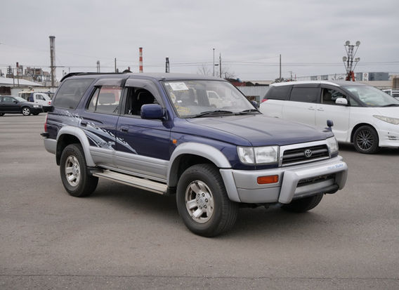 1996 Toyota Hilux Surf SSR-G Wide front view blue two tone JDM SUV for sale