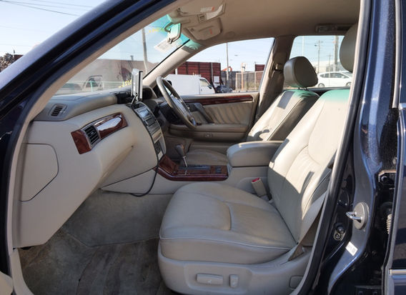 Toyota Crown Majesta C Type interior showing luxury seating and premium JDM cabin