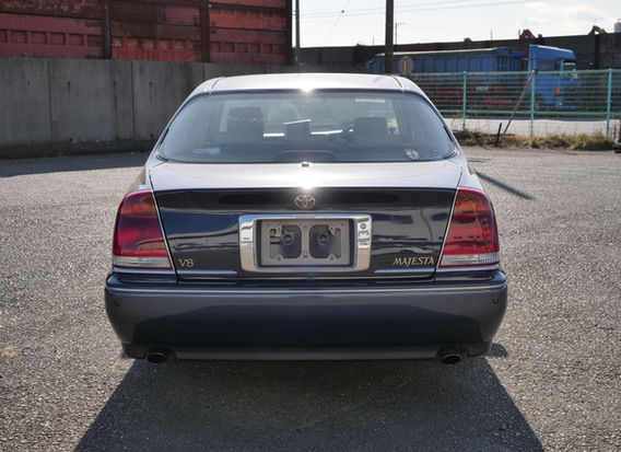 Toyota Crown Majesta C Type rear view JDM VIP sedan with factory taillights