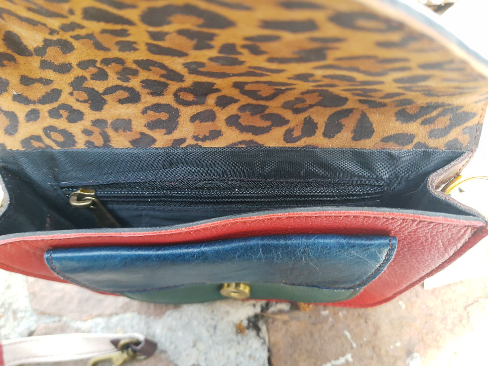 Miniature : Petit sac en cuir recyclé 